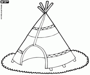 Pintar Tipi, tenda dels indis