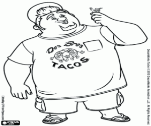 Pintar Tito amb Turbo en la mà