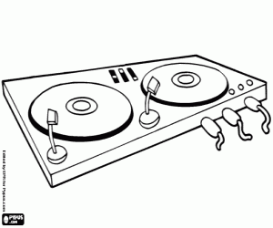Pintar Tocadisc doble plat per a DJ