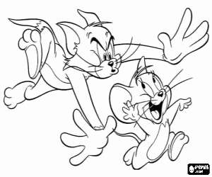 Pintar En Tom persegueix en Jerry
