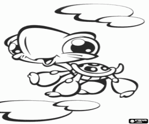Pintar Tortuga de la Littlest PetShop