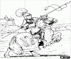 Pintar Trencaclosques de cavaller amb armadura