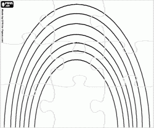 Pintar Trencaclosques d'un arc iris