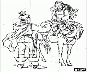 Pintar Trencaclosques dels prínceps i el cavall