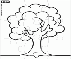 Pintar Trencaclosques d'un simple arbre