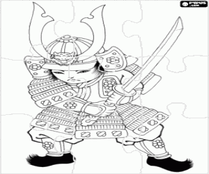 Pintar Trencaclosques Guerrer samurai