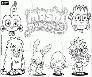 Pintar Trencaclosques de Moshi Monsters
