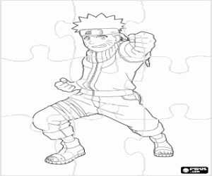 Pintar Trencaclosques amb el ninja Naruto