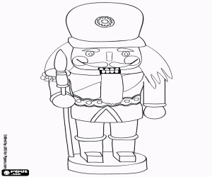 Pintar Un trencanous, un soldat amb llança