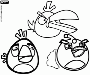 Pintar Tres dels ocells de Angry Birds