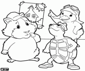 Pintar Els tres protagonistes de Wonder Pets