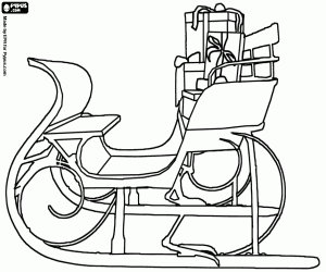 Pintar Trineu del Pare Noel i regals