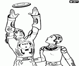 Pintar Tron i Yori amb el disc de llum