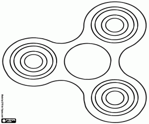 Pintar Un típic fidget spinner per decorar