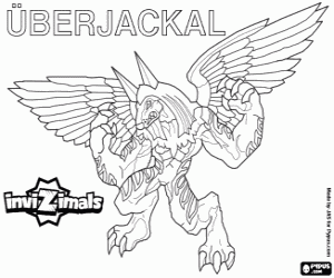 Pintar Uberjackal, un màgic Invizimals