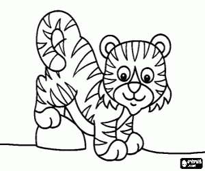 Pintar Un cadell de tigre