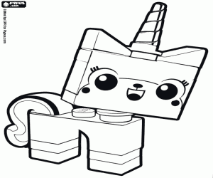 Pintar Unikitty, l'unicorn de Lego