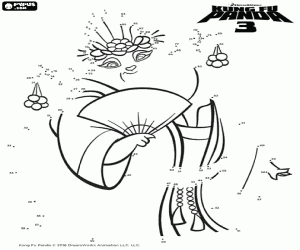 Pintar Unir els punts i dibuixar a la Mei Mei