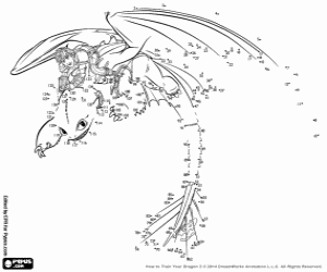 Pintar Unir punts de Hiccup i Esdentegat