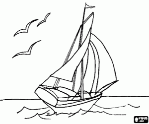 Pintar El veler i les gavines