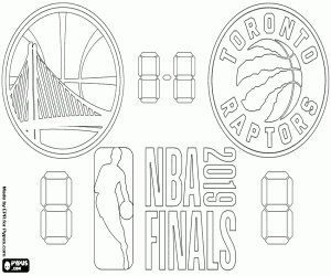Pintar Warriors contra Raptors, Finals NBA de 2019