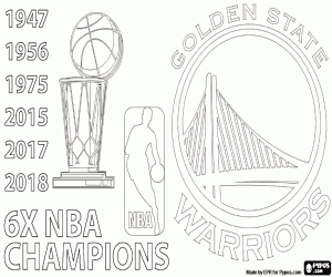 Pintar Warriors, x 6 campions de la NBA