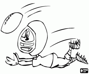 Pintar El wide receiver agafa la pilota