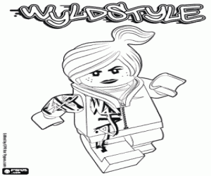 Pintar Wyldstyle, un personatge de Lego