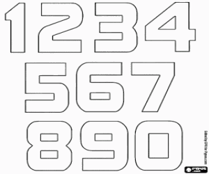 Pintar Xifres de el 1 al 9 i 0