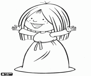 Pintar Ylvi, una amiga de Vicky el Viking