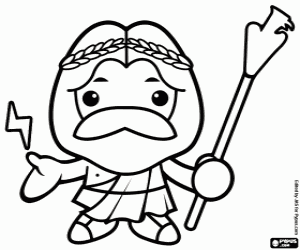 Pintar Zeus o Júpiter, el rei dels déus