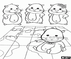 Pintar Zhu Zhu Pets sobre un mapa del món