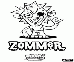 Pintar Zommer, personatge de Moshi Monsters