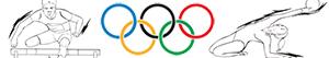 Pintar Esports olímpics. Atletisme. Gimnàstica. Proves combinades
